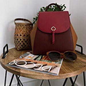 kate spade adel tri toned backpack purse